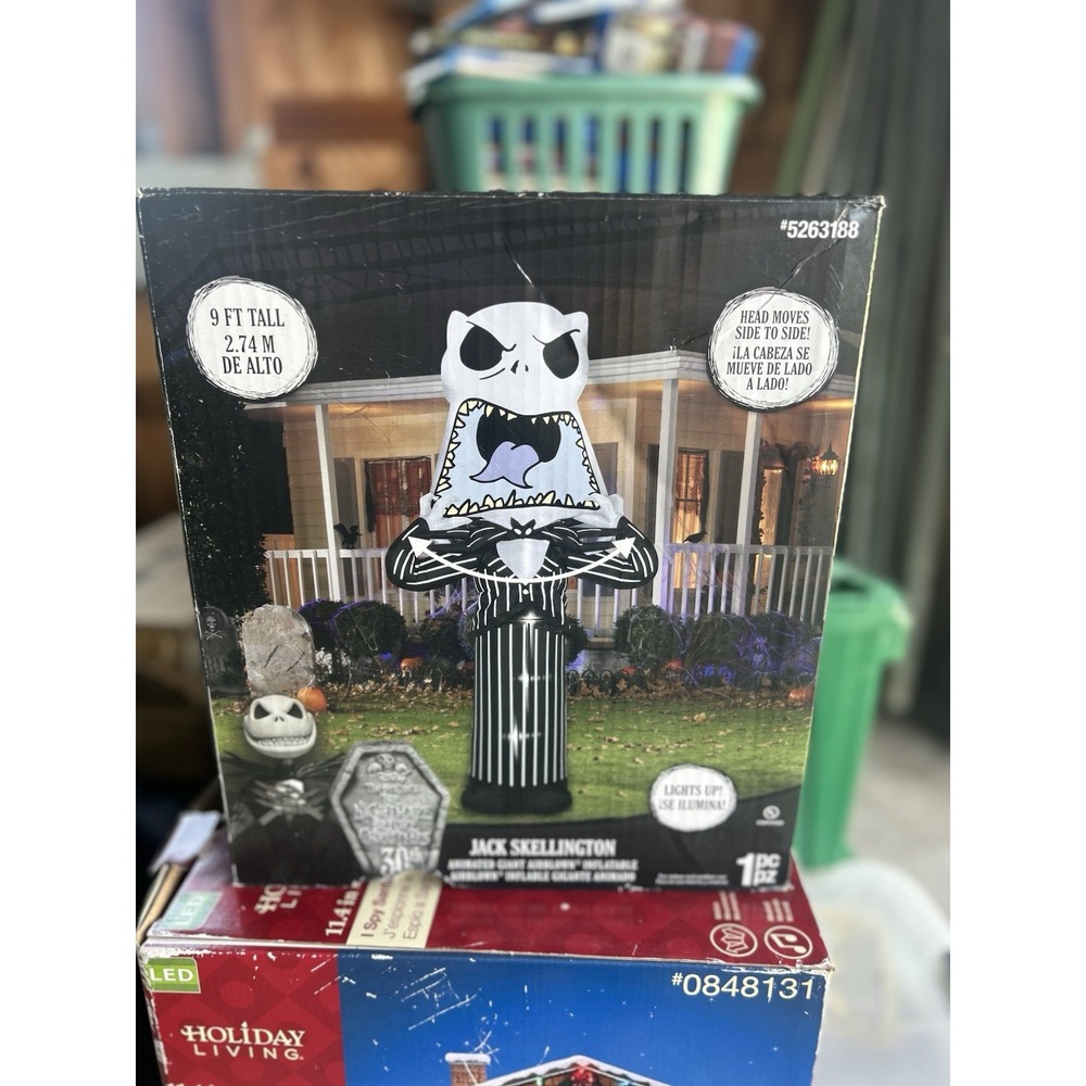 Disney Halloween Nightmare Before Christmas 9ft Jack Skellington Inflatable New